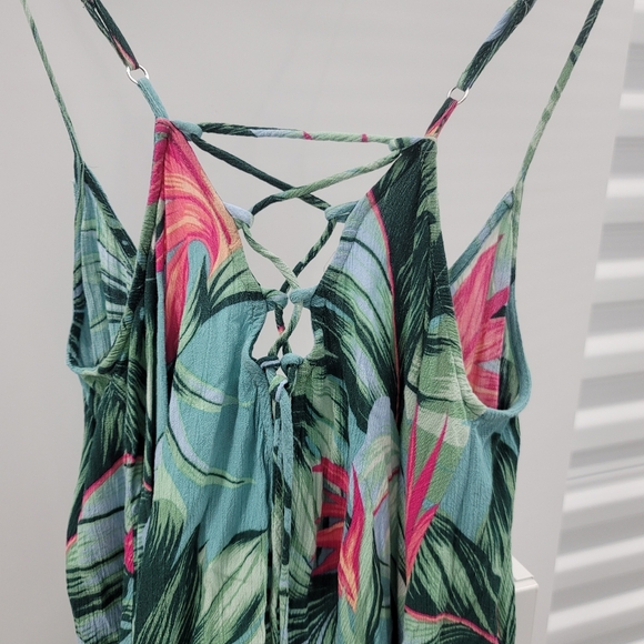 EUC Show Me Your Mumu Carousel Lace Up Dress in Kauai Hugs Cloud Size Small - Picture 5 of 12